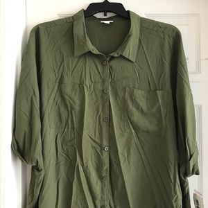 LulaRoe NWT solid olive green 3x Amy